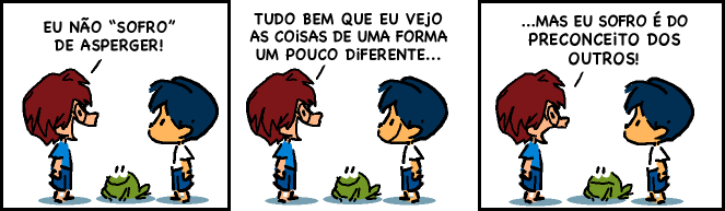 tirinha sobre sindrome de asperger