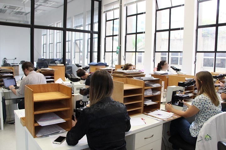 Sala da residência médica do Departamento de Patologia